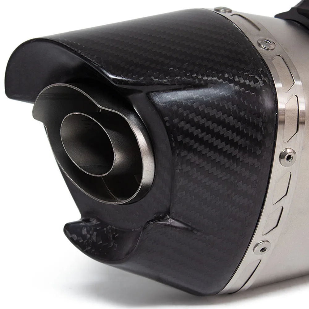 60mm Motorcycle Universal AT2 Muffler with DB Killer For F 900 R Z900 RS RT250 SR250GT XMAX300 RS660‌ Ninja ZX-25R Panigale V2