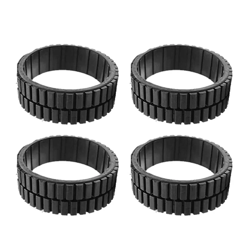 4 Pcs Non-Slip Wheel Tires for iRobot Braava 380 380T 320 Mint5200 Robot Vacuum Cleaner Replacement Parts