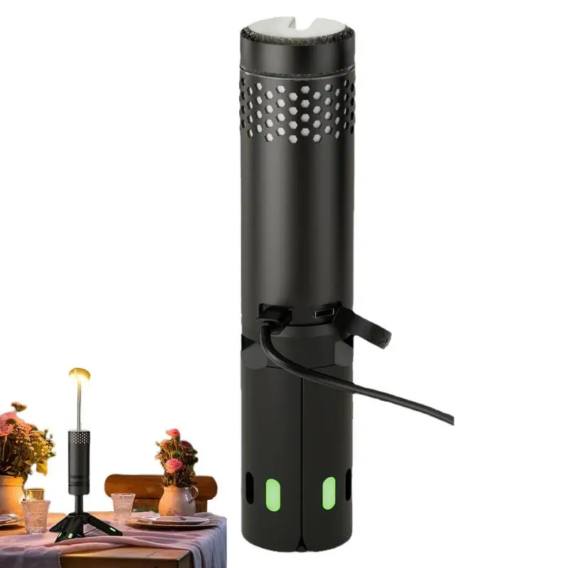 Portable Camping Light 10000mAh Battery Hook Design Electric Camping Lantern Tripod Base Telescopic Flashlight For Fishing