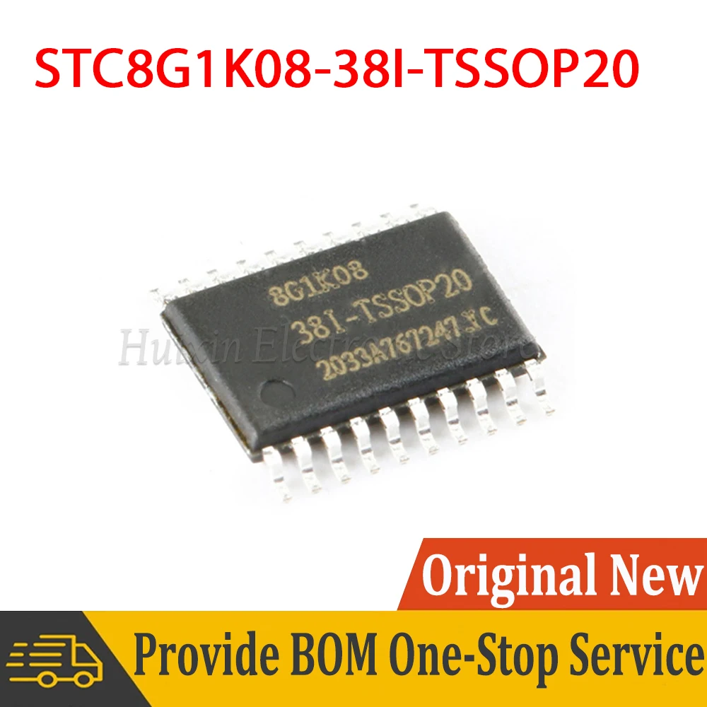 

2pcs STC8G1K08 STC8G1K08-38I-TSSOP20 STC8G1K08-38I SMD New and Original IC Chipset