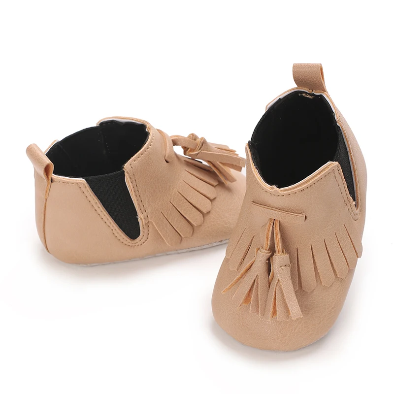 0-18 متر جديد عصري شرابة أحذية الأطفال موضوع بلون أحذية رياضية غير رسمية لينة أسفل المضادة للانزلاق أحذية ما قبل المدرسة أولا #3