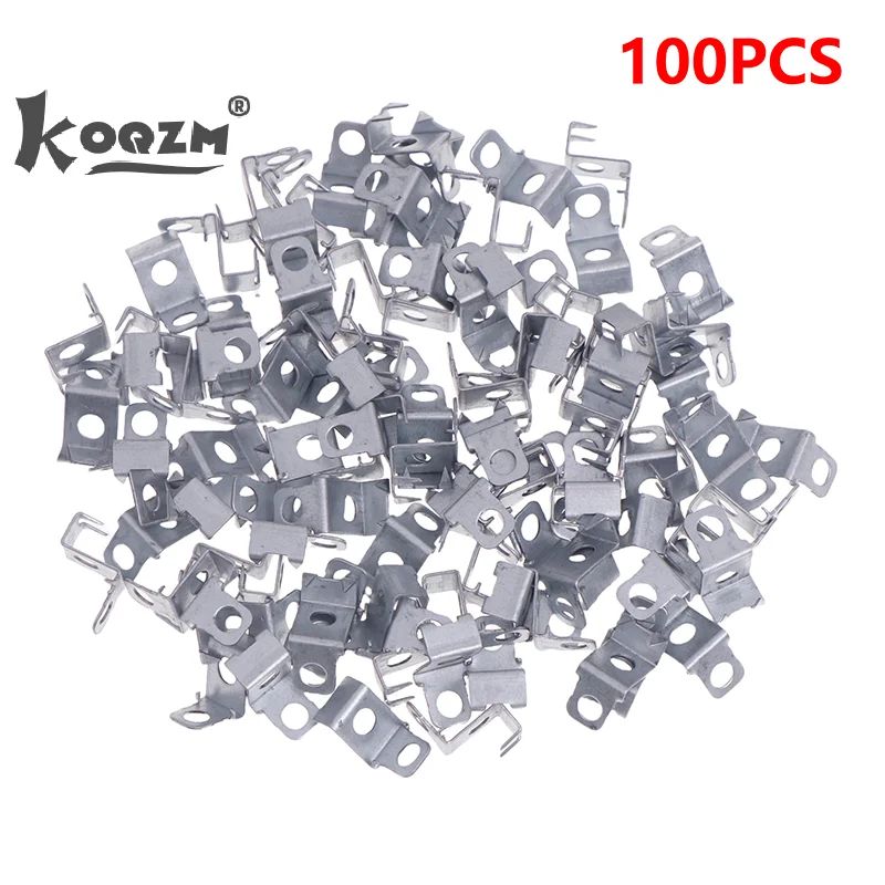 100 PCS 3D Channel Letter Hanging Ear Stainless Steel Metal Sign Installation Fixing Spare Part Advertising Hardware