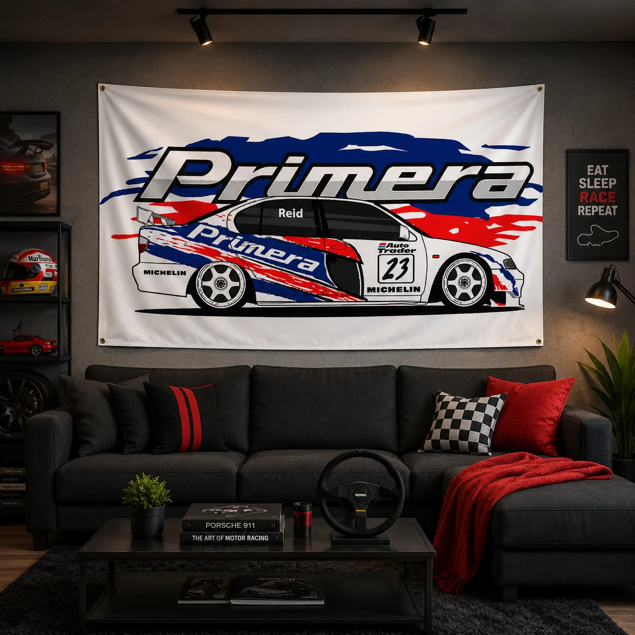 Lancia Delta HF Integrale Rally Car Flag E190 DTM BTCC Garage Room Decoration Bedroom Vintage Home Wall Decor Flag