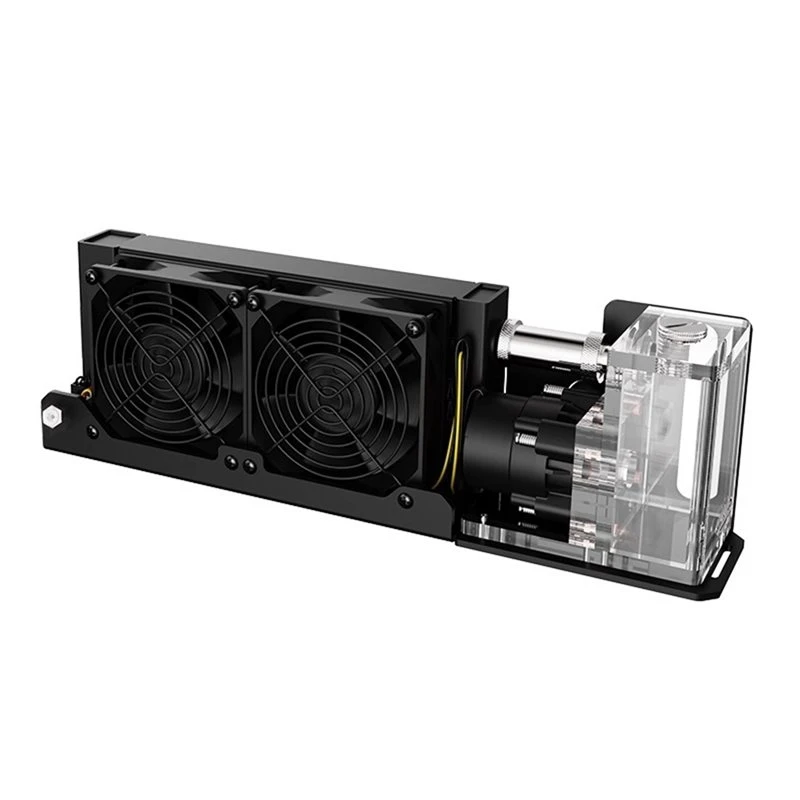 Mini 3D Printer Cooling Module,24V Dual Fan 4000 RPM, Water Cooler For Phone Tablet AIO Systems Dissipation US PLUG