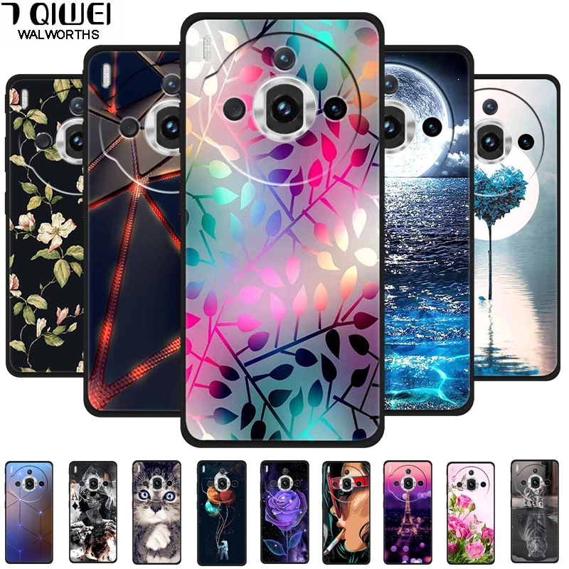 For ZTE nubia Z60S Pro 5G Cases Silicone Fashion Colorful Wolf TPU Painted Coque Space Funda for nubia Z60S Pro Cover Protective