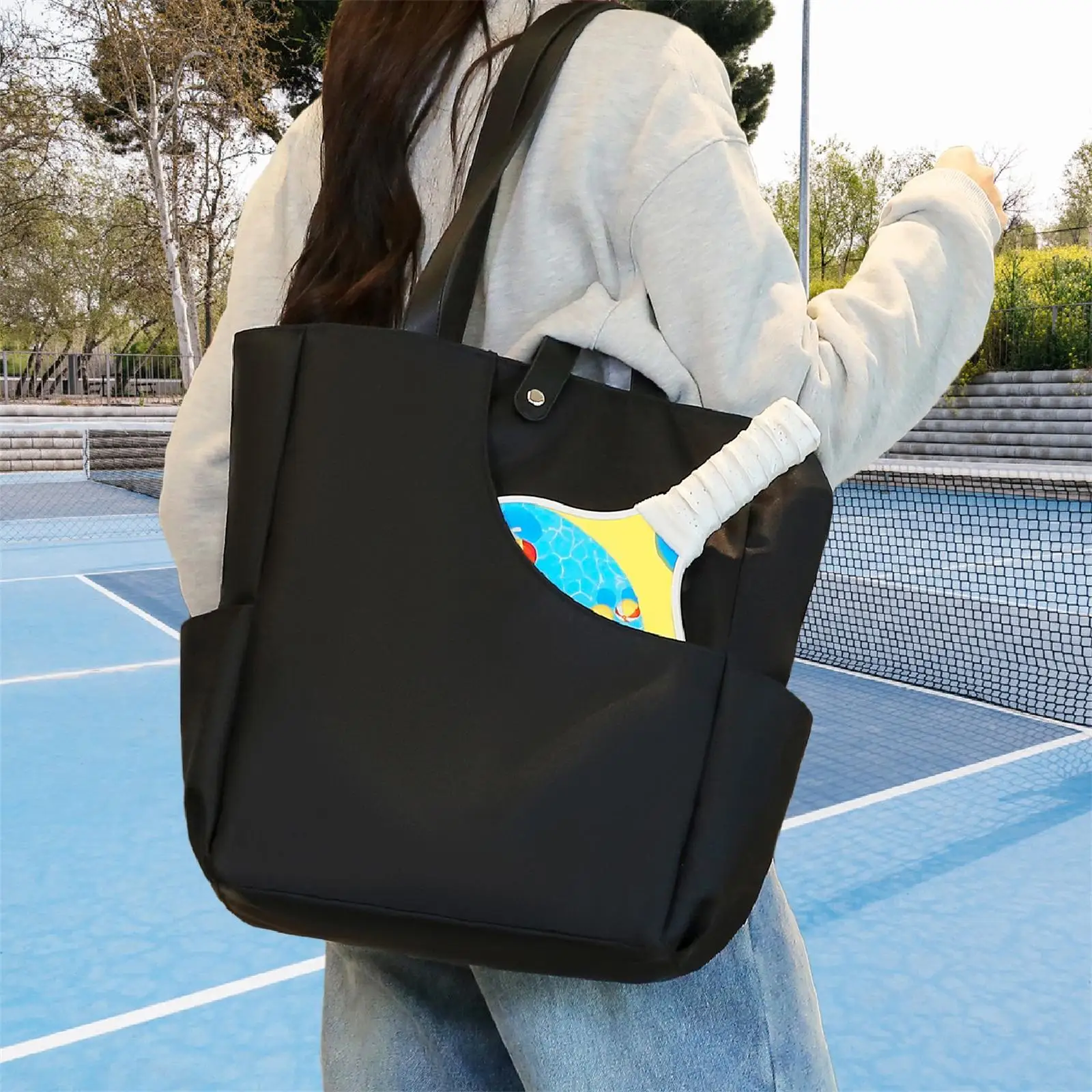 

Pickleball Bag Lightweight Racquet Handbag for Women Men with Paddle Pocket