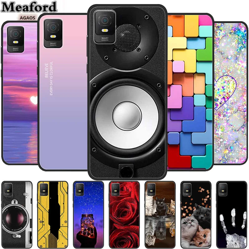 For TCL 403 Case Luxury Silicone TPU Soft Shockproof Cover Phone Cases for TCL403 T431D T431A T431E Funda Protective Love Coque