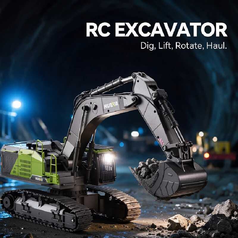 Huina 593 28ch 1:14, Ekskavato - Rc Hobby Excavator ulasan dan harga