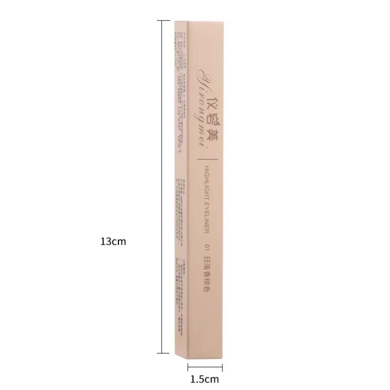 光沢のある嘘カイコアイライナーペンシルグリッター自然明るくハイライターアイライナーハイライト明るくカイコメイクアップペンシル