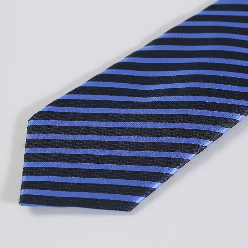 

Men's striped sales tie 8cm professional suit men's long tie 4S store business suit hand