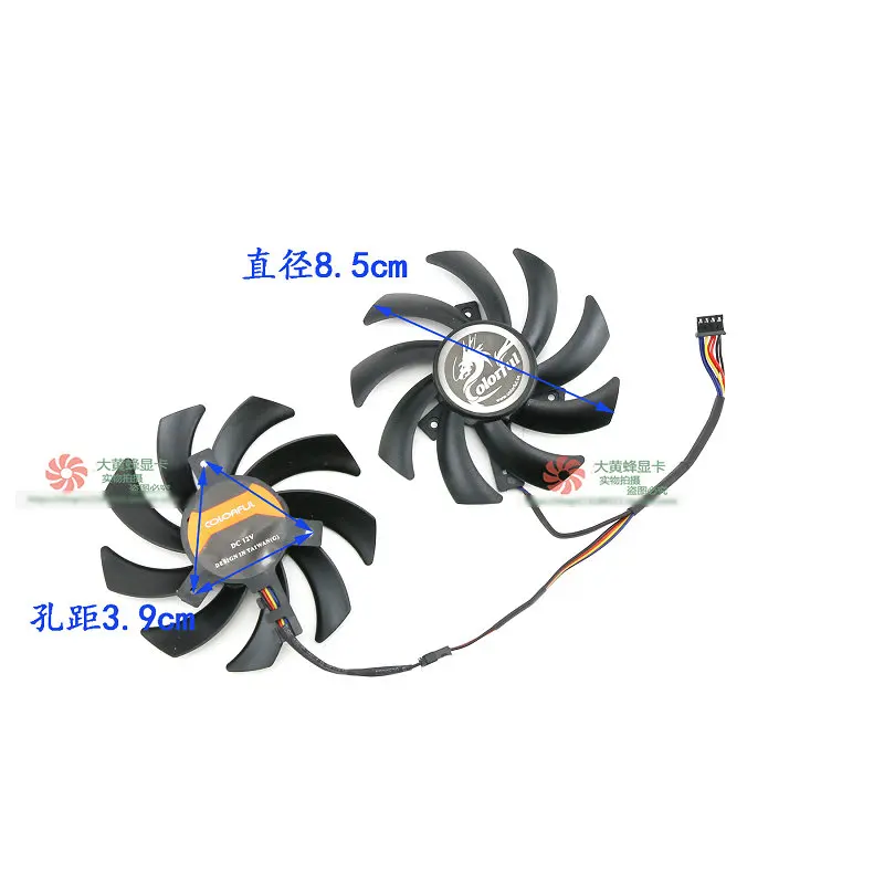 New Graphics Video Cards Cooling Fan for Colorful GTX1060 GTX1050 GTX1050ti