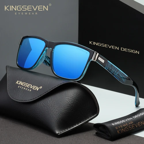 Imagen 2 del producto Gafas de sol polarizadas originales de marca para hombres y mujeres, gafas protectoras UV400, gafas rectangulares Retro a la moda informales con patrón de cebra