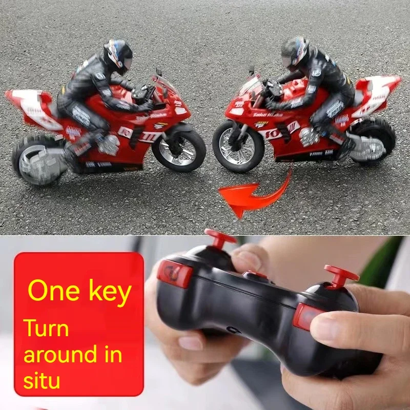 Large Stunt Remote Control Motorcycle Toy Drift Rc Professional Racing Self-balancing Electric Children\'s Boy Birthday Gift