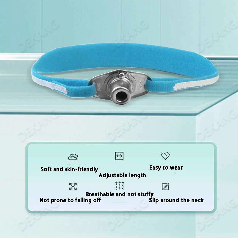 เข็มขัดยึดหลอดลมแบบปรับได้เป็นอุปกรณ์ยึดพิเศษสําหรับผู้ป่วยที่มีการผ่าตัดหลอดลมและอ่างเต็มคอ