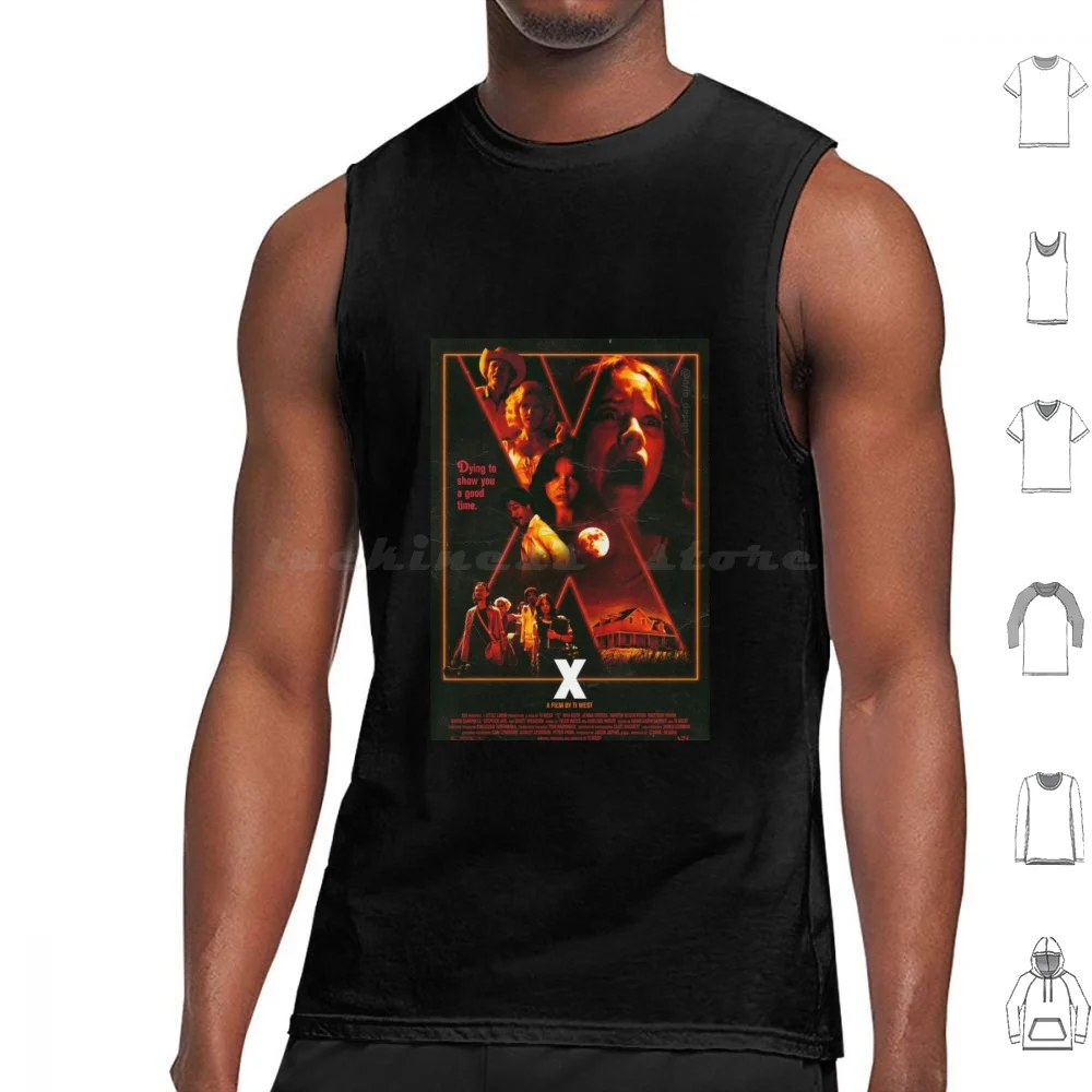 Pearl X Maxxxine 2024 Mia Goth Film Horror Movie Tank Tops Print Cotton Pearl Maxxxine Maxxxine 2024 Maxine 2024 Pearl