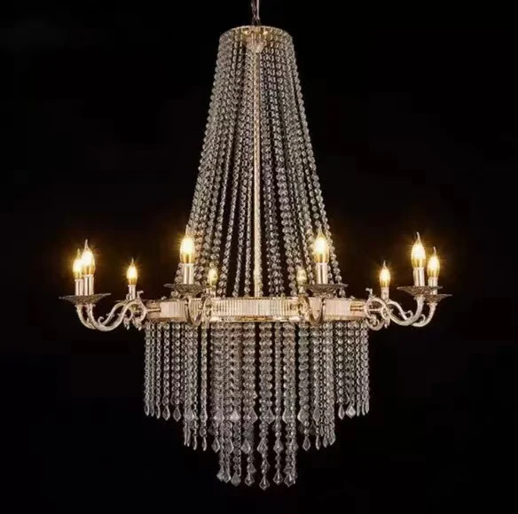 Home Party Wedding Decorations Premium Crystal Floor Vase Display Tall Metal Gold Wedding Flower Stand