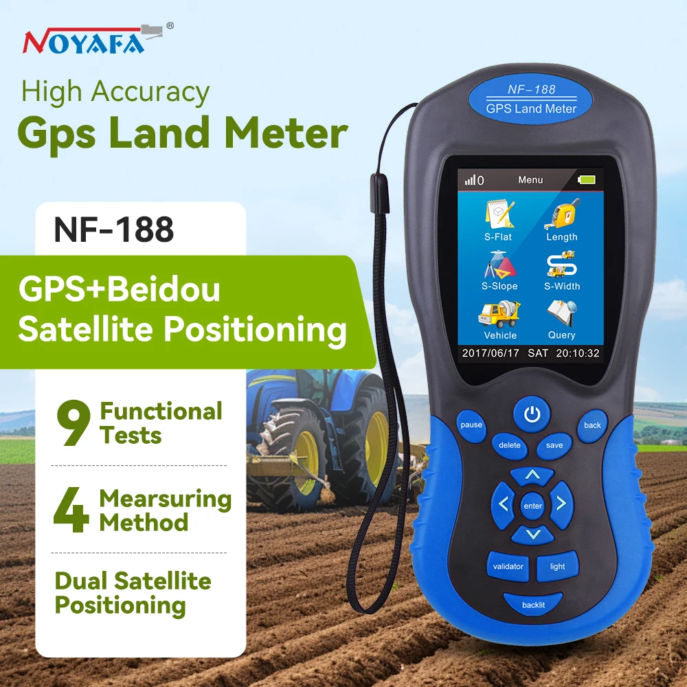 GPS Land area meter measure device with USB Navigation Track Calculation Meter For Farm Land Mapping Network  tool Noyafa NF-188