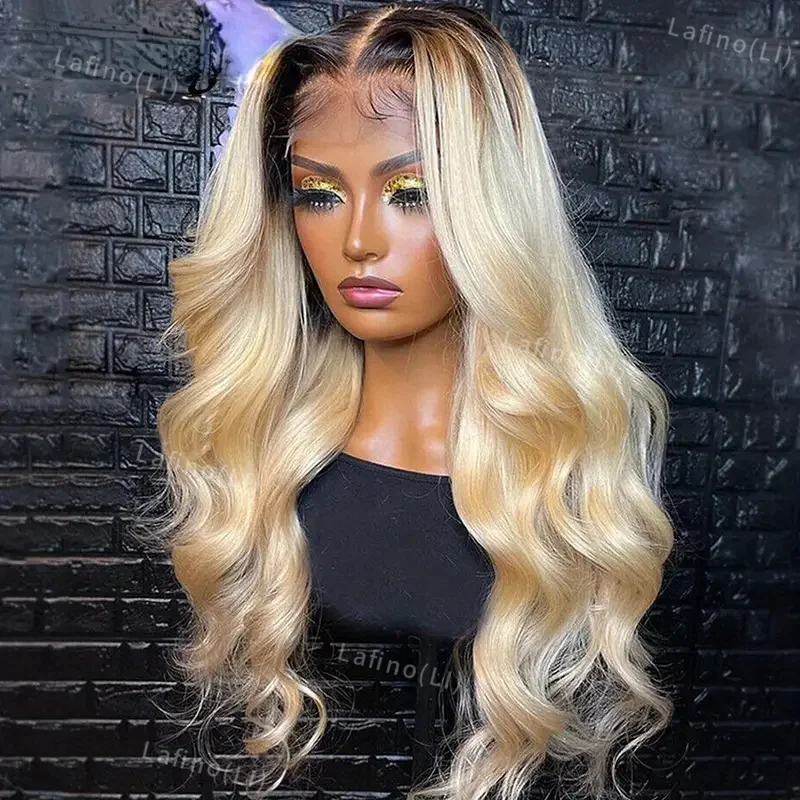 613 Honey Blonde Body Wave Lace Front Human Hair Wigs for Women Colored 613 13x6 Lace Front Human Hair Brazilian Wig for women