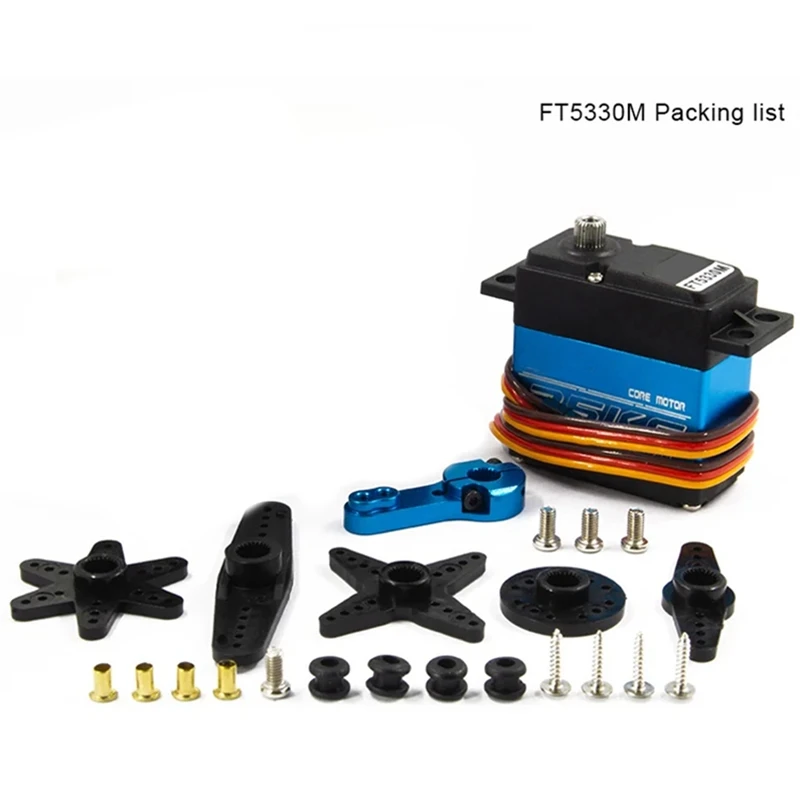 Digital Servo FT5330M 35KG Metal Gear Waterproof Servos High Speed Torque 25T Arm For 1/8 1/10 RC Car Auto Roboter Boat