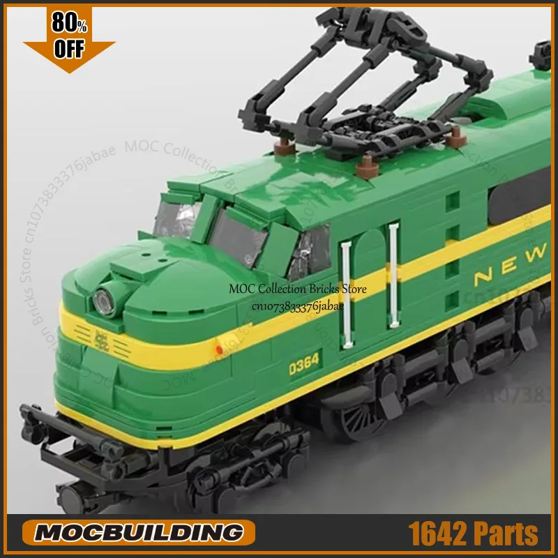 

MOC Building Blocks Motor City Train EP-4 Model Technology Bricks DIY Assembly Machine Toys Display Xmas Collection Gifts