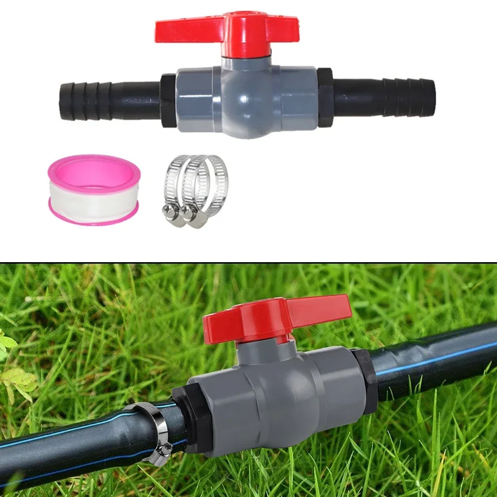 Garden PVC Ball Valve With Hose Connector Irrigation Systems PVC Shut-off Valve For Pool Irrigation And Piping Systems