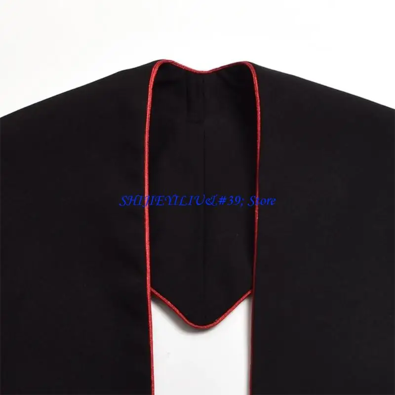 

E21F Classical Crucifix Embroidered Shawl For Clergy Robe Pastor Stole Scarf