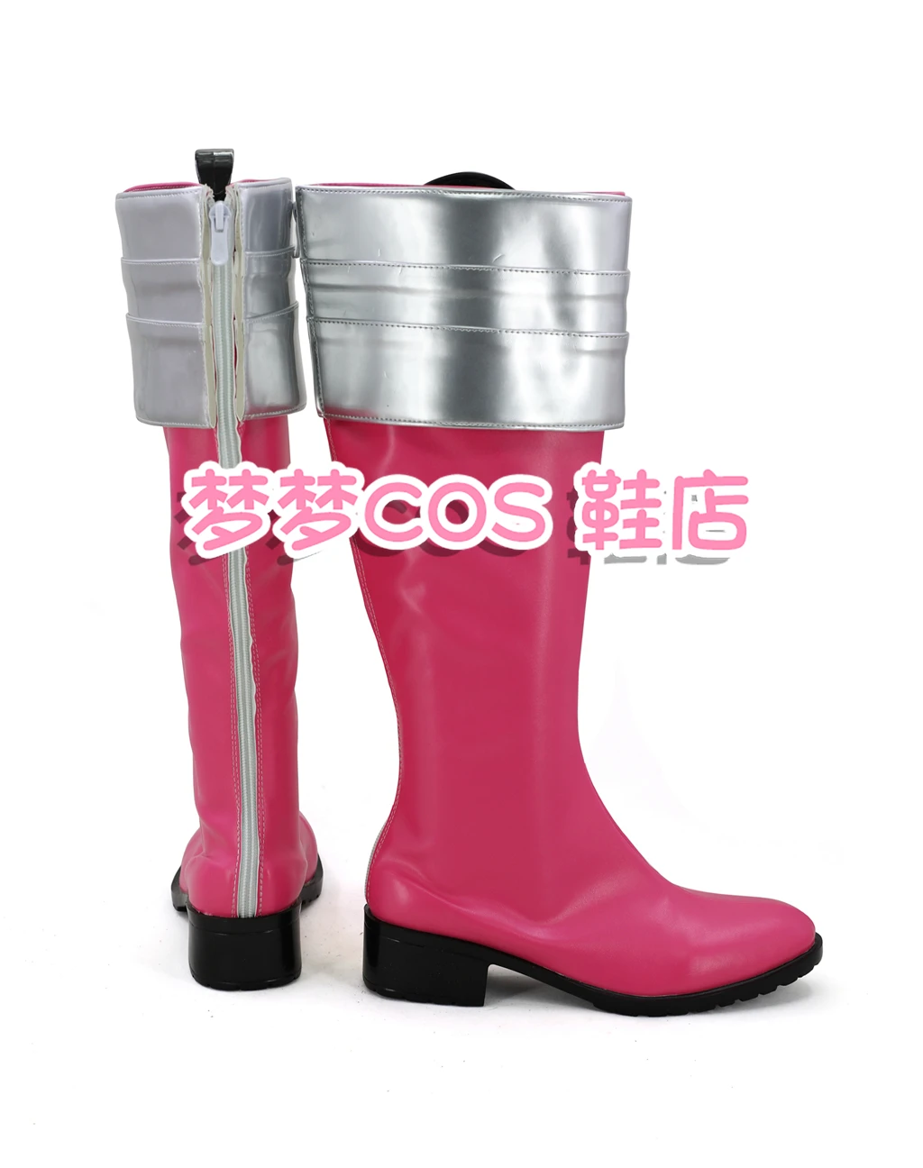 Super Sentai Kaizouku Sentai Gokaiger Gokai, zapatos de disfraz rosa para Cosplay, botas para fiesta de carnaval y Halloween, botas hechas a mano