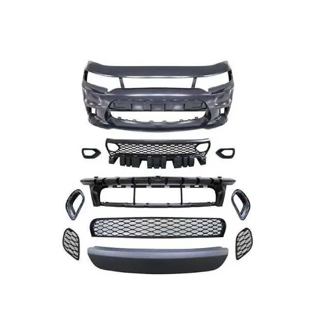 

car front bumper with grille for 2019 Dodge Charger hellcat SRT Style Front Bumper BodyKit