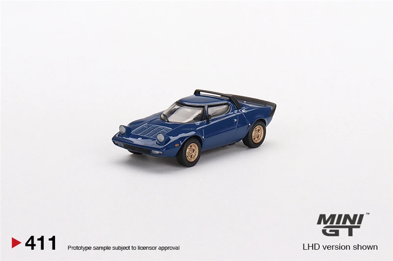 

Мини GT 1:64 Lancia Stratos HF Stradale Blue Vincennes LHD литая модель автомобиля