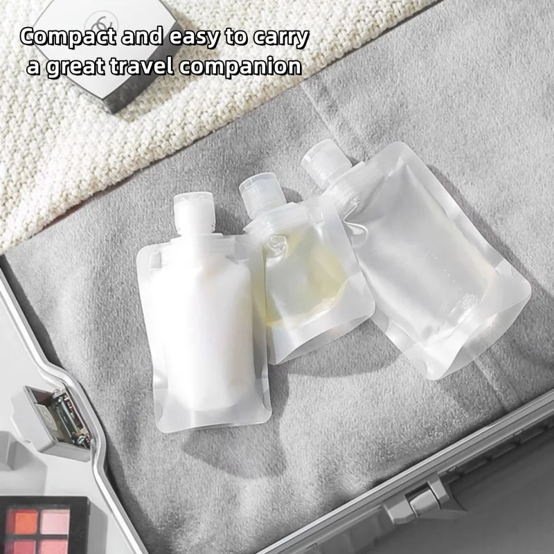 30/50/100ml Travel Dispenser Bag Liquid Lotion Portable Storage Bags Reusable Shampoo Cosmetics Squeeze Dispenser Container