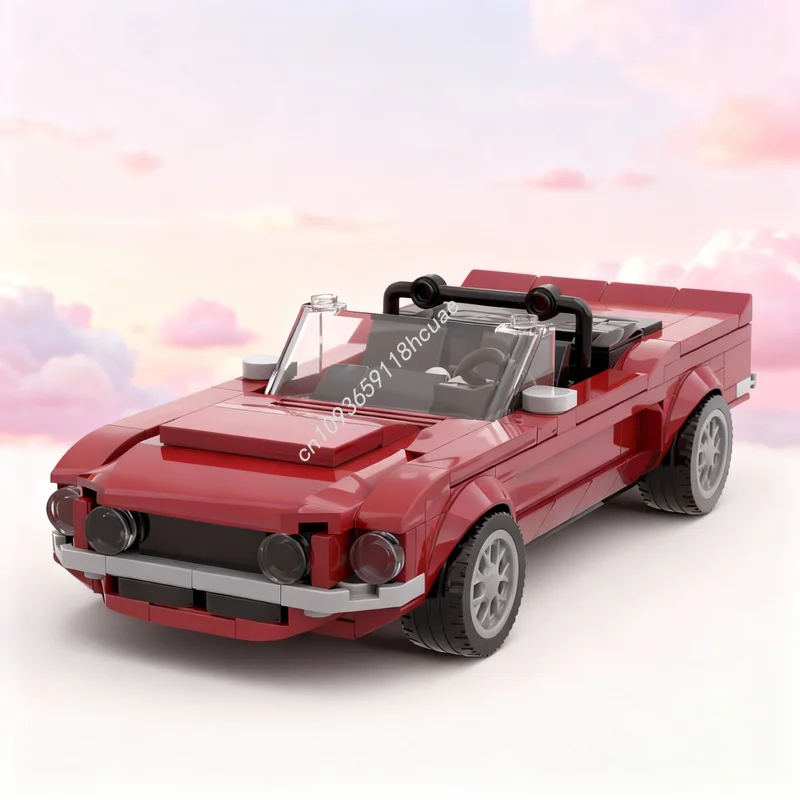 

311pcs MOC City Champions Shelby Mustangesd Convertible Model Building Blocks Christmas Gift Toys Construction Idea Education