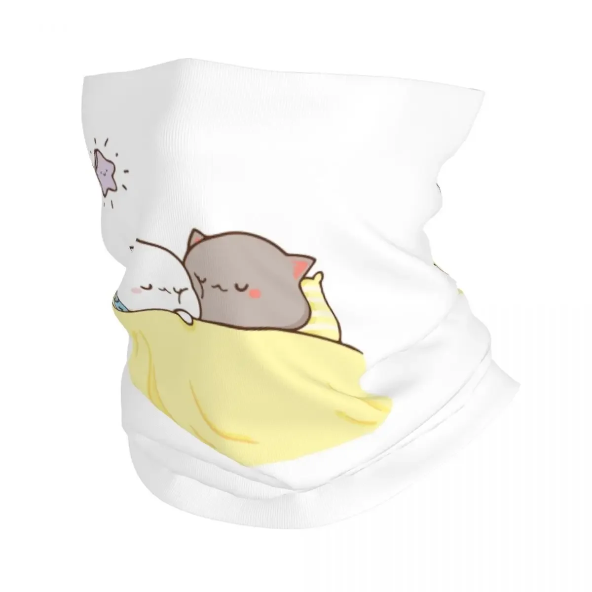 

Пользовательские персик и Гома Моти кошка спальная бандана шейные гетры для пеших прогулок кемпинга мужчины женщины шарф Балаклава теплее