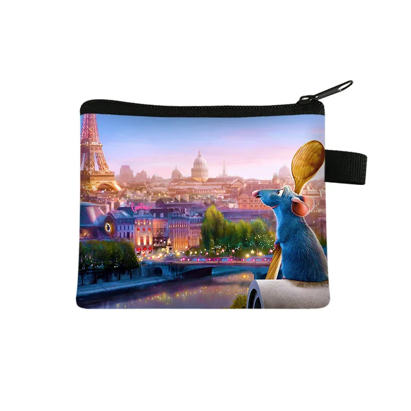 

Cartoon Ratatouille Coin Purse Boys Girls Storage Bag Woman Shopping Portable Coin Bag Wallet ID Credit Card Bag Gift