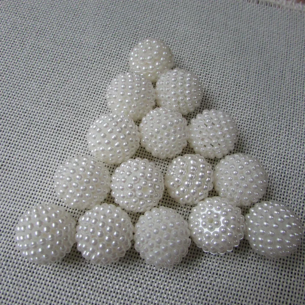 ivory tint ABS waxberry ball pearl500g DIY originality handwork material wholesale mobile phone hairdressing essential 10mm-25mm