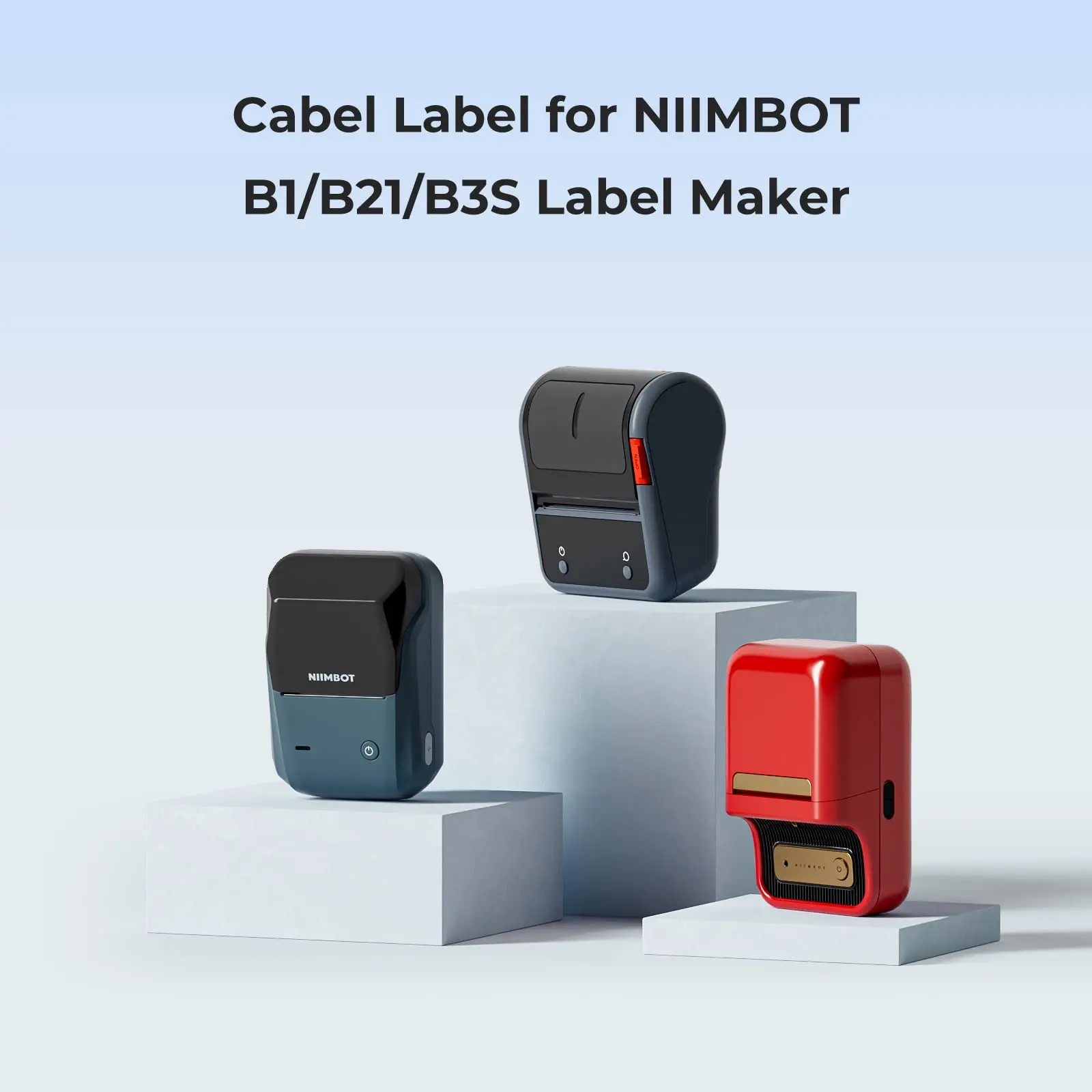 Niimbot-Label Rolo De Papel, extravagante Cor, Etiqueta Branca Etiqueta, à Prova de Rasgo Etiqueta, Máquina Impressora, Niimbot B21, B1, B3S