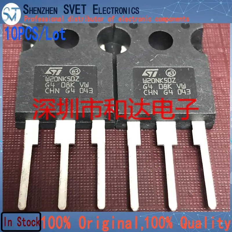 

10PCS/Lot STW20NK50Z W20NK50Z TO-247 500V 20A Imported Original In Stock