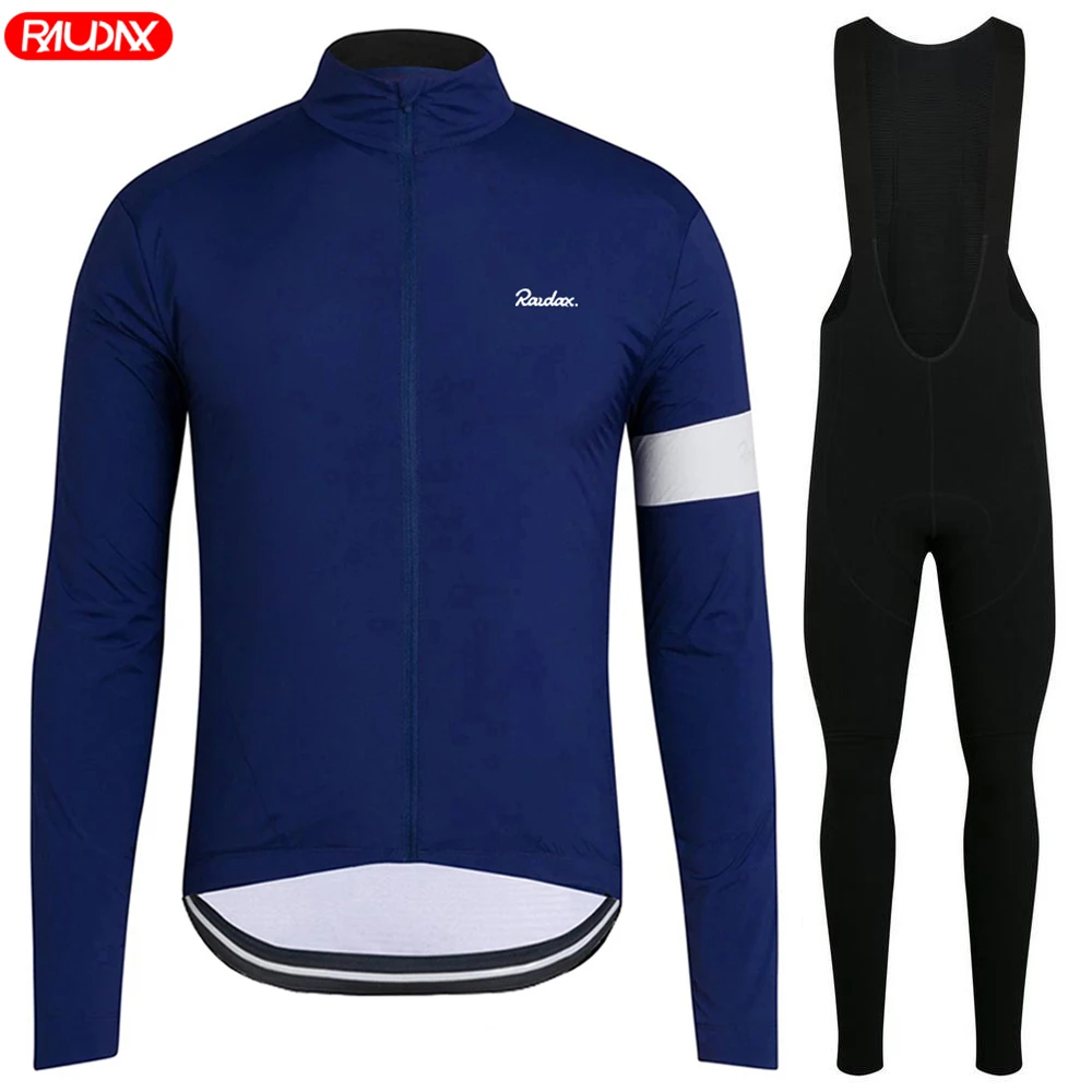 

Raudax Sports Team Long Sleeve Cycling Jersey Set 2025 MTB Bike Shirts Autumn Offroad Bike Jerseys Sportwear Cycling Clothing