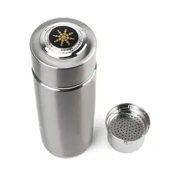 400ml Stainless Steel Quantum Alkaline Filtered Water Cup Balance Bio Energy Nanos Ionizer Flask Bottle Electrolytic Energy Cup