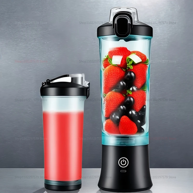 Portable Mixer Machine Electric Juicer 600ML Fruit Mixer 2000mAh USB Rechargeable Smoothie Mini Blender Multifunction Juicer