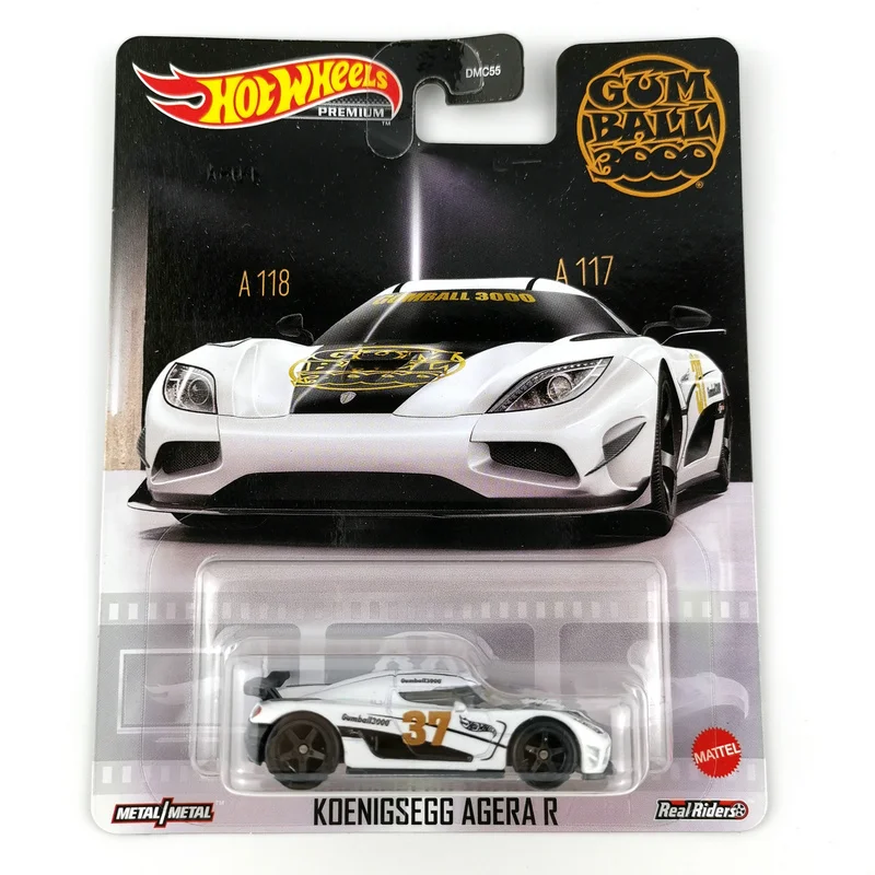 Hot Wheels Cars Dmc55 Series K.I.I.I/KOENIGSEGG AGERA R/PIZZA PLANET TRUCK/1963 ASTON MARTIN DB5 Metal Diecast Model Car