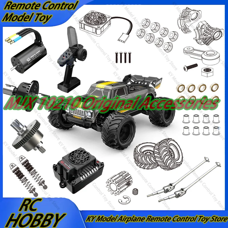MJX 10210 Original Zubehör Servoarm Motor Differential Leistungsanpassung Stoßdämpfer Reifen Lager Fernbedienung CVD-Getriebe
