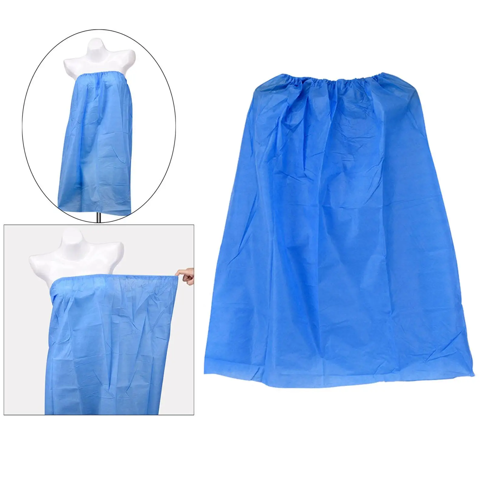 10pcs Sauna Disposable Bath Skirt Bath Wrap for Spa with Adjustable Closure