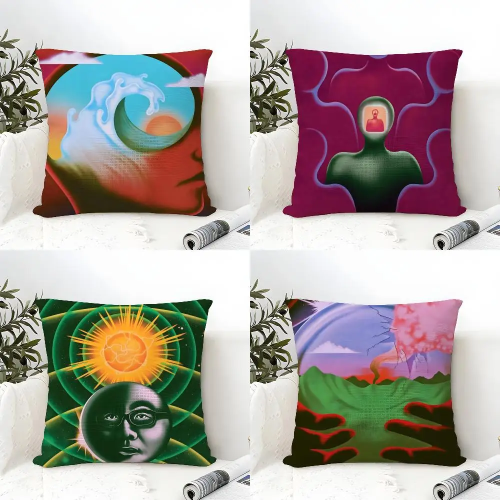Band T-Tame I-Impala Cushion Cover Eco Linen Pillow Case Double-Sided Print Breathable Durable Zipper Home Decor Gift