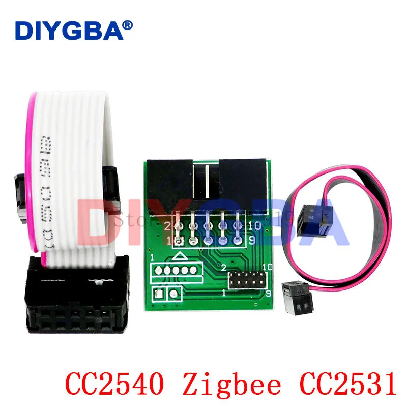 Zigbee Emulator CC-Debugger USB Programmer CC2540 CC2531 Sniffer with antenna Bluetooth Module Connector Downloader Cable