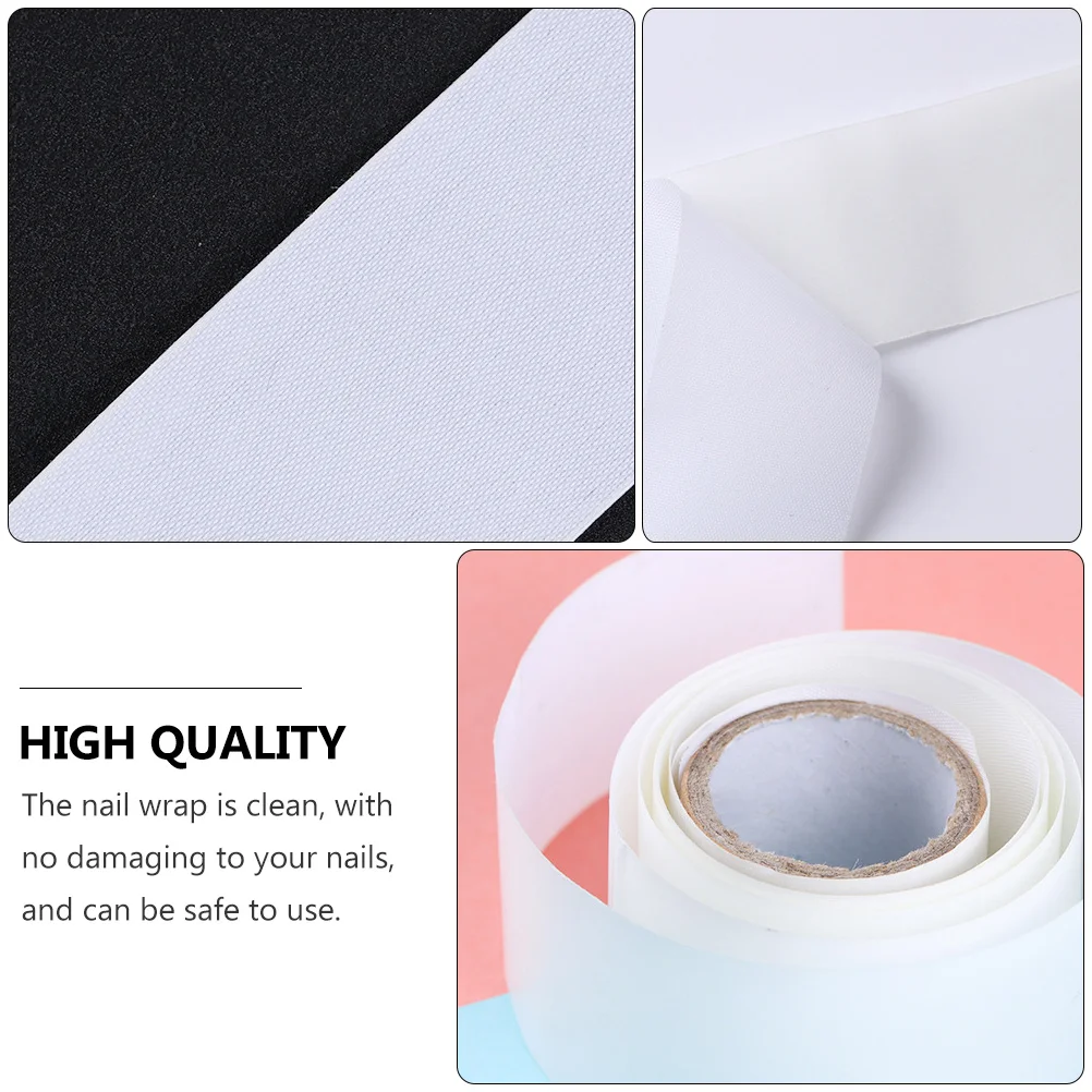 2 Pcs Nail Silk Tape Armor Sticker Tools for Reinforce Wrap Self-Adhesive Tabe Repair Protector Emulsion Fiberglass Wraps