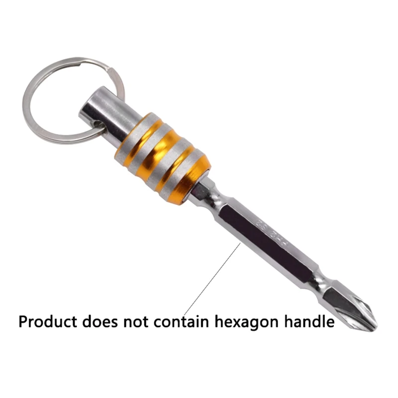 Keychain Extension Bar Stainless Steel Screwdriver Bits Holder Set Portable Bar Dropship