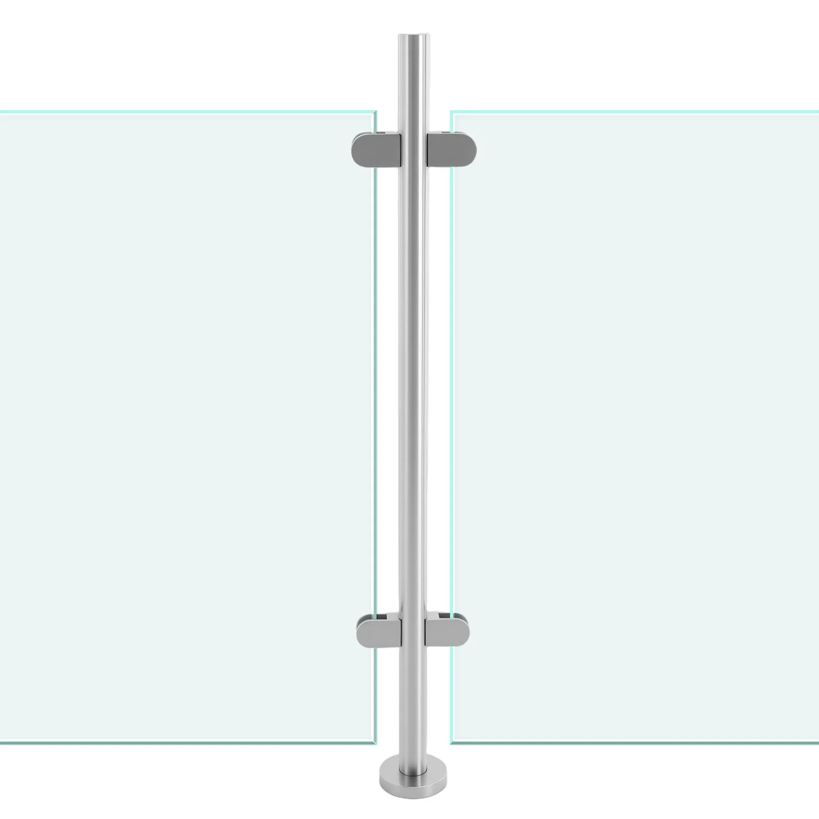 110cm Railing Post, Stainless Steel Railing Fence Pole, Corner Post Stainless Steel Pole for Balconies, Attics, Stairs