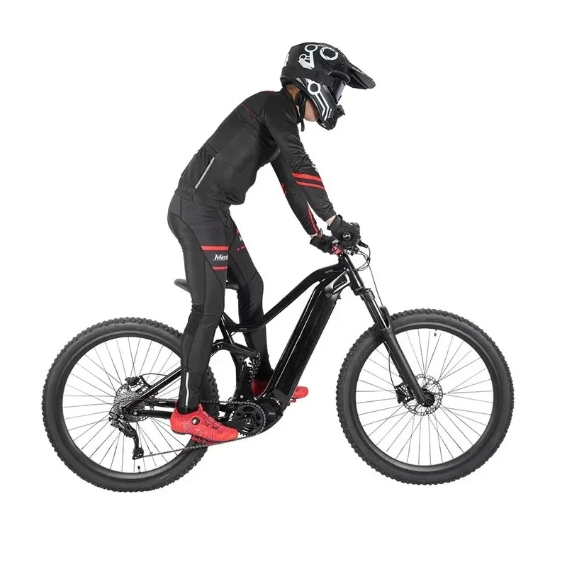 M510 Mid Motor Aluminum Alloy Electric Mountain Bike Hydraulic Brake EMTB Bicycle With Hidden Battery Men Sport E Bike view 2