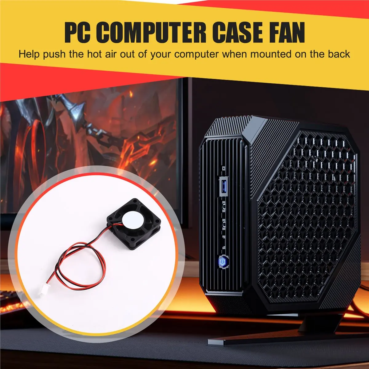 For NMB 1004KL-01W-B40 2-Wire Server Cooling Fan Silent Computer Cooler for PC Case Router 3D Printer Electronics