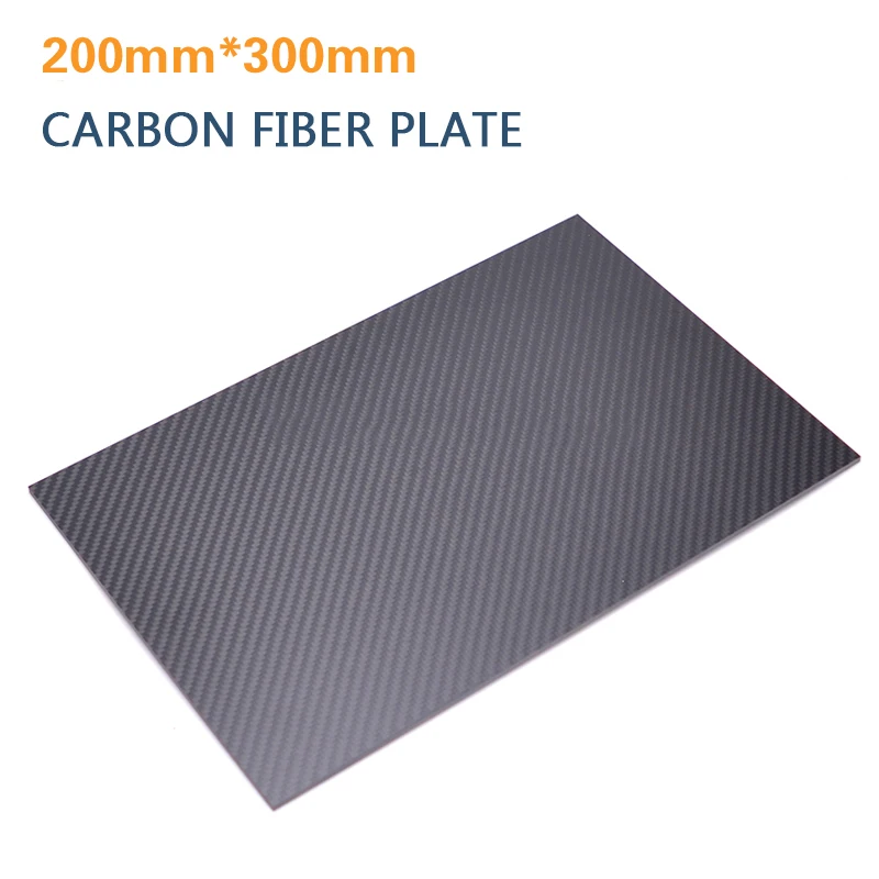 200*300mm 3k Glossy Matte Twill Plain Carbon Fiber Sheet  Plate Panel Board Virous Thickness 0.2 0.5,1,1.5,2,3,4,5,6mm